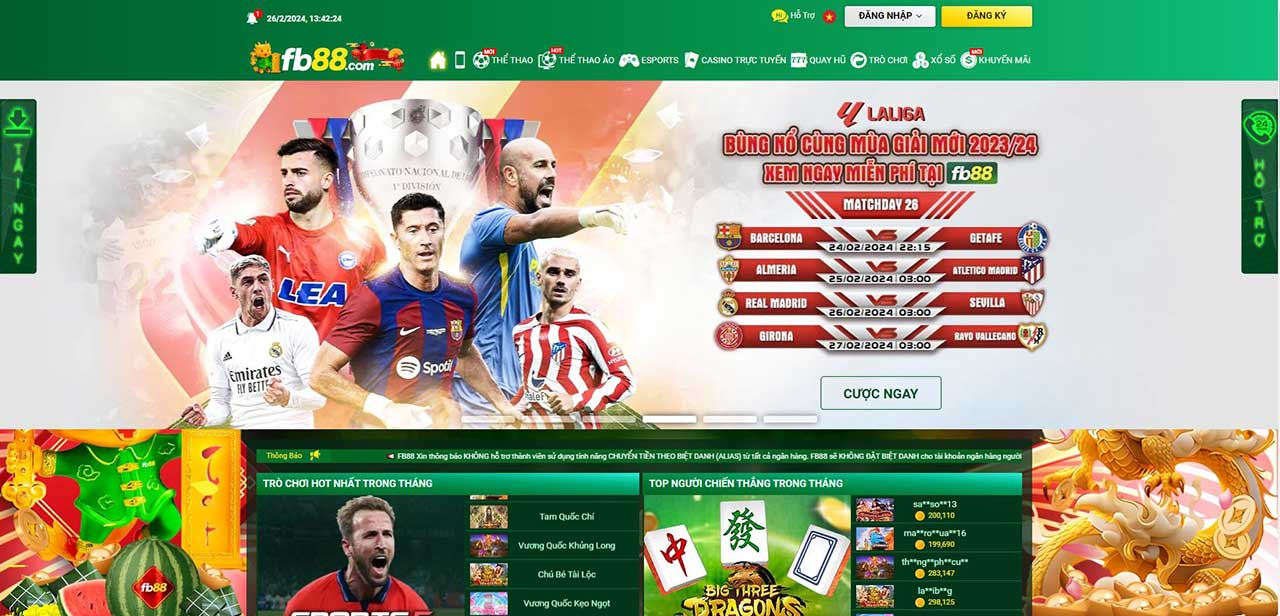 Nhà cái FB88 – Địa điểm cá cược uy tín hàng đầu Châu Á FB 88