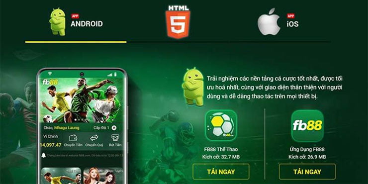 App FB88 – Tải về để tham gia cá cược mọi lúc mọi nơi Tải App FB88